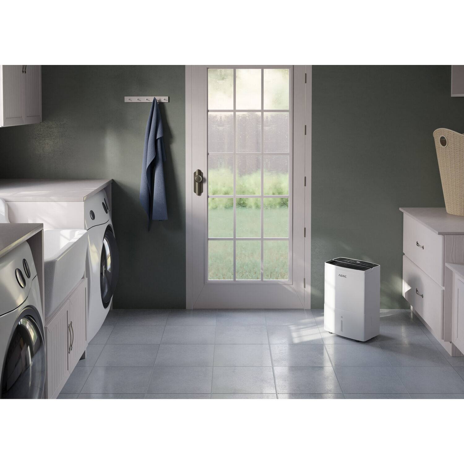 Aeric - 35 Pint Dehumidifier - White - Image 9