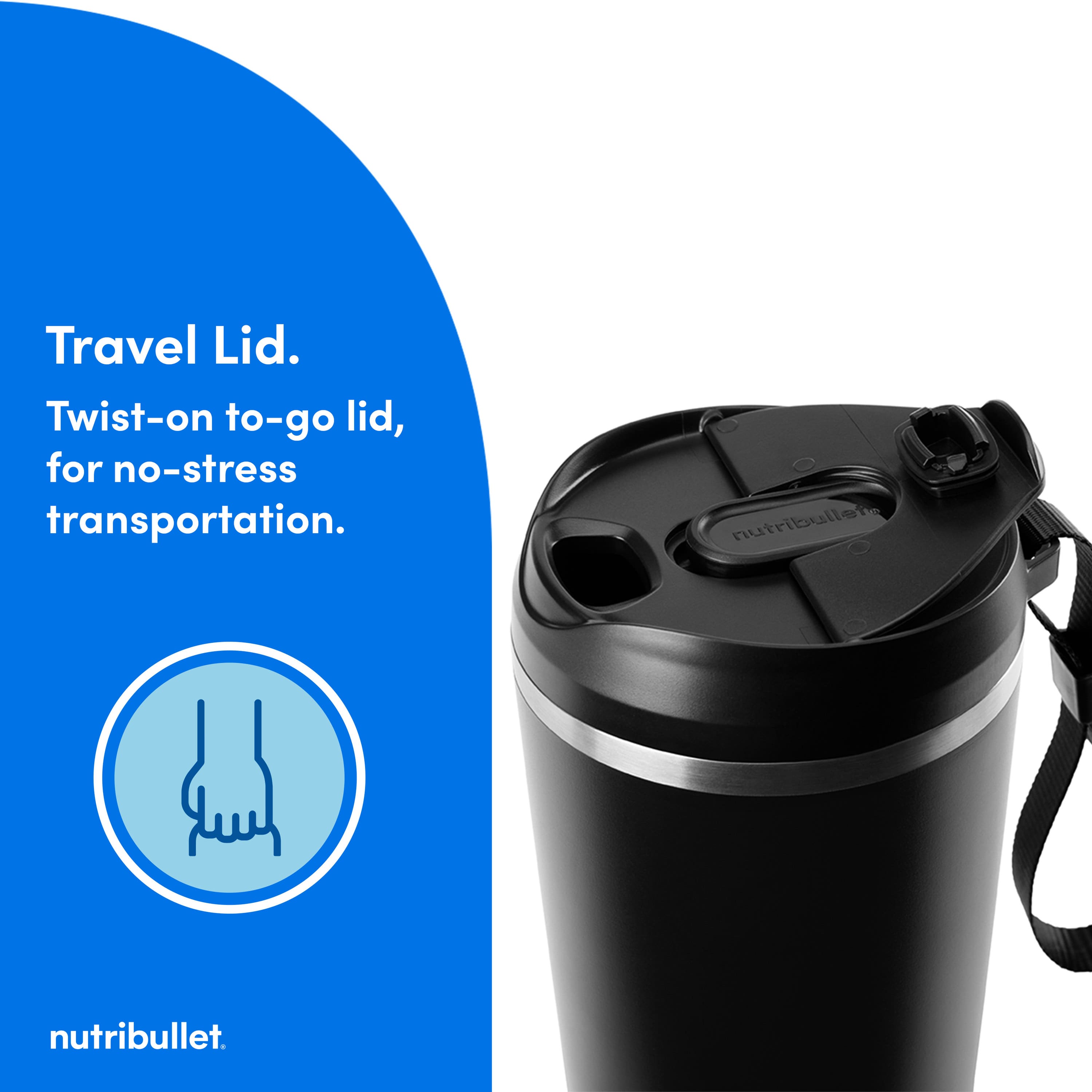NutriBullet - Flip Insulated Portable Blender - Black - Image 10