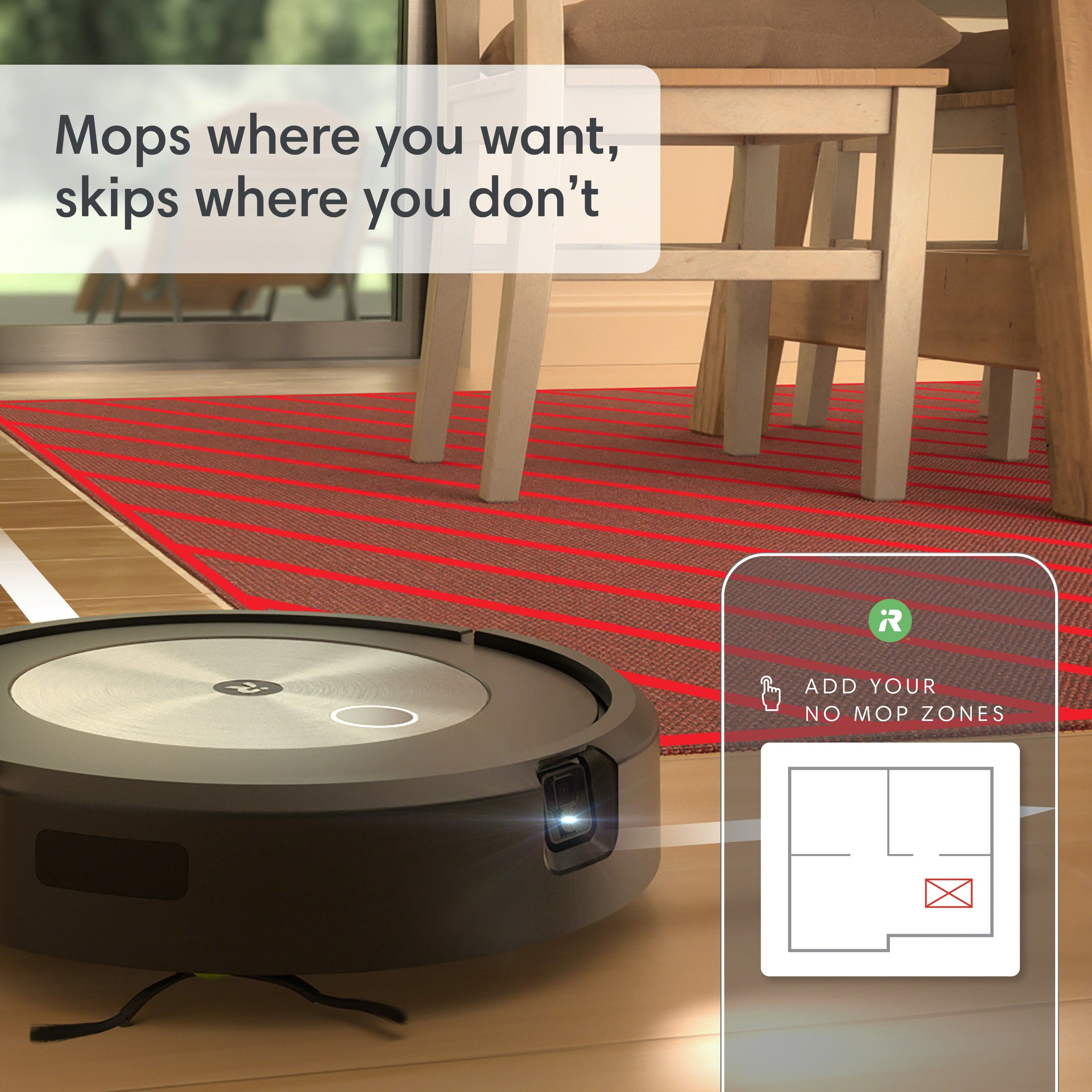 iRobot - Roomba Combo j5 Robot Vacuum and Mop - Graphite - Image 3